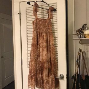NWOT Red Dress boutique tiedye midi dress